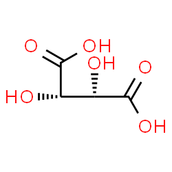 ChemSpider 2D Image | D-(−)-Tartaric acid | C4H6O6