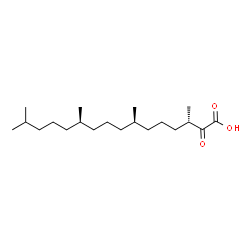 ChemSpider 2D Image | (3S,7R,11R)-3,7,11,15-Tetramethyl-2-oxohexadecanoic acid | C20H38O3