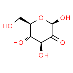 ChemSpider 2D Image | beta-D-arabino-Hexopyranos-2-ulose | C6H10O6
