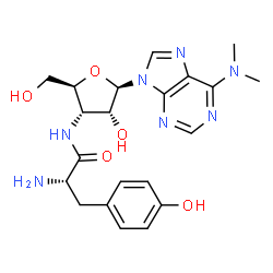 ChemSpider 2D Image | O-Demethylpuromycin | C21H27N7O5