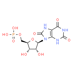 ChemSpider 2D Image | Urate D-ribonucleotide | C10H13N4O10P