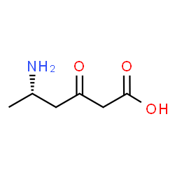 ChemSpider 2D Image | (5S)-5-Amino-3-oxohexanoic acid | C6H11NO3