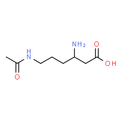 ChemSpider 2D Image | 6-Acetamido-3-aminohexanoic acid | C8H16N2O3