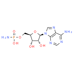 ChemSpider 2D Image | adenosine 5′-phosphoramidate | C10H15N6O6P