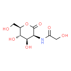 ChemSpider 2D Image | N-glycoloyl-D-mannosaminolactone | C8H13NO7
