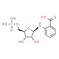 ChemSpider 2D Image | N-(5-phospho-beta-D-ribosyl)anthranilic acid | C12H16NO9P