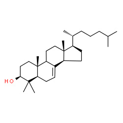 ChemSpider 2D Image | 4,4-dimethyl-5a-cholesta-8,24-dien-3-b-ol | C29H50O
