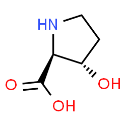 ChemSpider 2D Image | (3S)-3-Hydroxy-L-proline | C5H9NO3