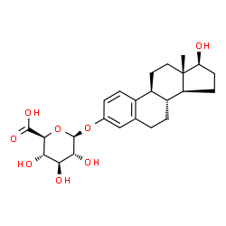 ChemSpider 2D Image | Estradiol glucuronide | C24H32O8