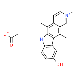 ChemSpider 2D Image | elliptinium acetate | C20H20N2O3