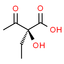 ChemSpider 2D Image | (S)-2-acetyl-2-hydroxybutanoic acid | C6H10O4
