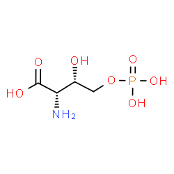 ChemSpider 2D Image | 4-(Phosphonooxy)-L-threonine | C4H10NO7P