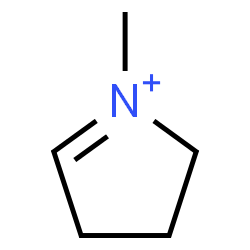 ChemSpider 2D Image | 1-Methyl-3,4-dihydro-2H-pyrrolium | C5H10N