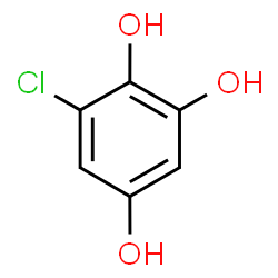 ChemSpider 2D Image | 6-Chloro-1,2,4-benzenetriol | C6H5ClO3