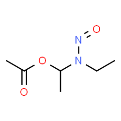 ChemSpider 2D Image | 1-[Ethyl(nitroso)amino]ethyl acetate | C6H12N2O3