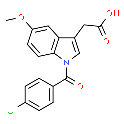ChemSpider 2D Image | 2-demethylindomethacin | C18H14ClNO4