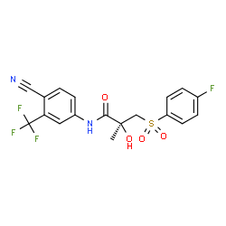 ChemSpider 2D Image | S-Bicalutamide | C18H14F4N2O4S