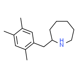 ChemSpider 2D Image | 2-(2,4,5-Trimethylbenzyl)azepane | C16H25N