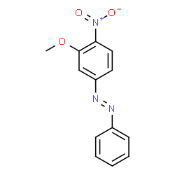 ChemSpider 2D Image | (E)-1-(3-Methoxy-4-nitrophenyl)-2-phenyldiazene | C13H11N3O3