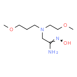 ChemSpider 2D Image | (1Z)-N'-Hydroxy-2-[(2-methoxyethyl)(3-methoxypropyl)amino]ethanimidamide | C9H21N3O3