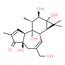 ChemSpider 2D Image | 4beta-Phorbol | C20H28O6