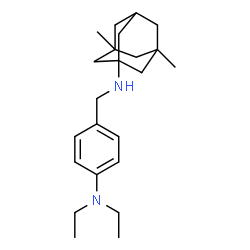 ChemSpider 2D Image | N-[4-(Diethylamino)benzyl]-3,5-dimethyl-1-adamantanamine | C23H36N2
