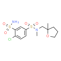 ChemSpider 2D Image | Mefruside | C13H19ClN2O5S2