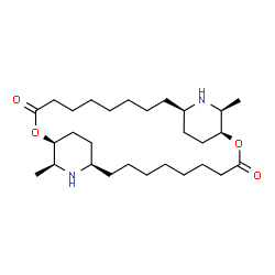 ChemSpider 2D Image | (+)-Carpaine | C28H50N2O4