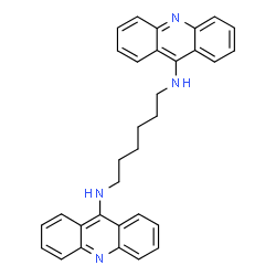 ChemSpider 2D Image | N,N'-Di(9-acridinyl)-1,6-hexanediamine | C32H30N4