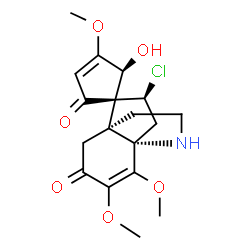 ChemSpider 2D Image | acutumidine | C18H22ClNO6