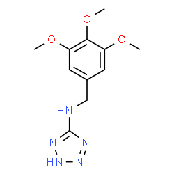 ChemSpider 2D Image | N-(3,4,5-Trimethoxybenzyl)-2H-tetrazol-5-amine | C11H15N5O3