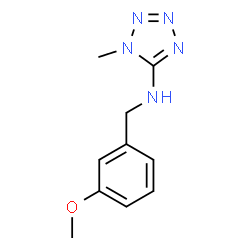 ChemSpider 2D Image | N-(3-Methoxybenzyl)-1-methyl-1H-tetrazol-5-amine | C10H13N5O