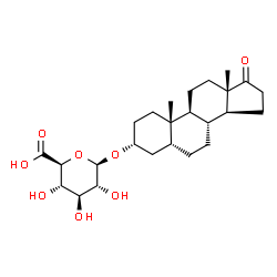 ChemSpider 2D Image | Etiocholanolone D-glucuronide | C25H38O8