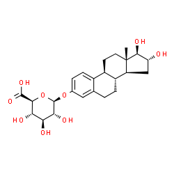 ChemSpider 2D Image | Estriol 3-glucuronide | C24H32O9