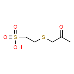 ChemSpider 2D Image | 2-[(2-Oxopropyl)sulfanyl]ethanesulfonic acid | C5H10O4S2