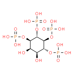 ChemSpider 2D Image | 1D-myo-Inositol 1,4,5,6-tetrakisphosphate | C6H16O18P4
