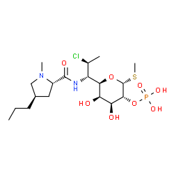 ChemSpider 2D Image | Clindamycin phosphate | C18H34ClN2O8PS