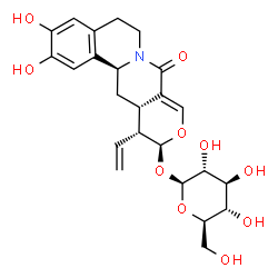ChemSpider 2D Image | Demethylisoalangiside | C24H29NO10