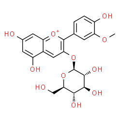 ChemSpider 2D Image | Peonidin 3-O-Î²-D-glucoside | C22H23O11
