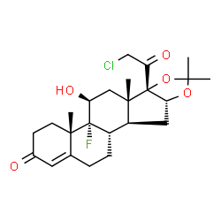 ChemSpider 2D Image | Halcinonide | C24H32ClFO5