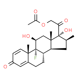 ChemSpider 2D Image | Betamethasone 21-Acetate | C24H31FO6