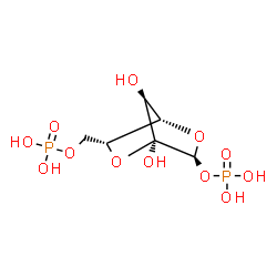 ChemSpider 2D Image | (2S)-1,6-Di-O-phosphono-beta-D-arabino-hexofuranos-2-ulofuranose | C6H12O12P2