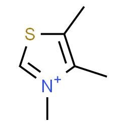 ChemSpider 2D Image | 3,4,5-Trimethyl-1,3-thiazol-3-ium | C6H10NS