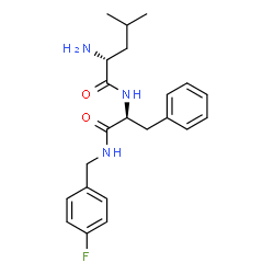 ChemSpider 2D Image | D-Leucyl-N-(4-fluorobenzyl)-L-phenylalaninamide | C22H28FN3O2