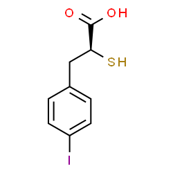 ChemSpider 2D Image | (2S)-3-(4-Iodophenyl)-2-sulfanylpropanoic acid | C9H9IO2S