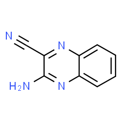 ChemSpider 2D Image | 3-Amino-2-quinoxalinecarbonitrile | C9H6N4
