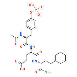 ChemSpider 2D Image | [[O-PHOSPHONO-N-ACETYL-TYROSINYL]-GLUTAMYL-3[CYCLOHEXYLMETHYL]ALANINYL]-AMINE | C26H39N4O10P