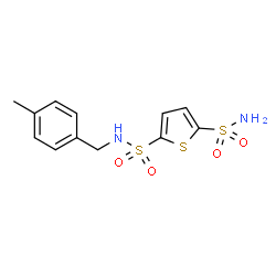 ChemSpider 2D Image | N-(4-Methylbenzyl)-2,5-thiophenedisulfonamide | C12H14N2O4S3
