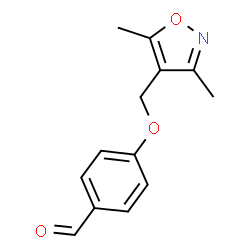 ChemSpider 2D Image | 4-(3,5-Dimethyl-isoxazol-4-ylmethoxy)-benzaldehyde | C13H13NO3