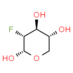 ChemSpider 2D Image | 2-DEOXY-2-FLUORO XYLOPYRANOSE | C5H9FO4